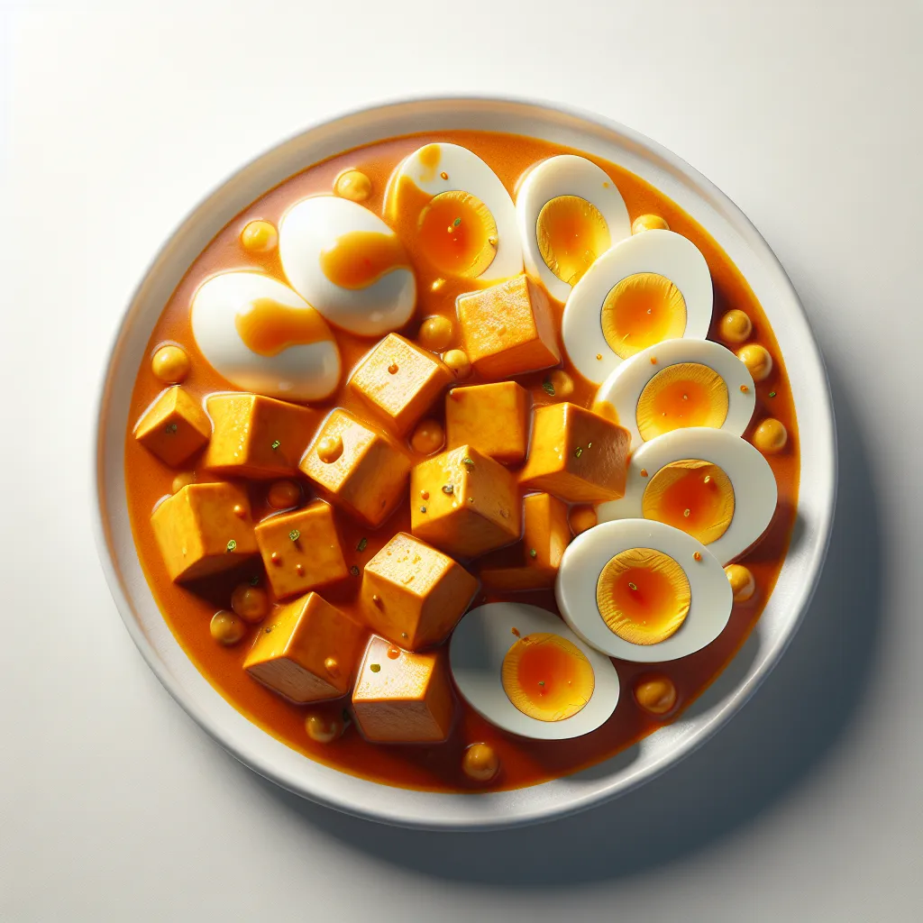 Tofu and Egg Curry Delight