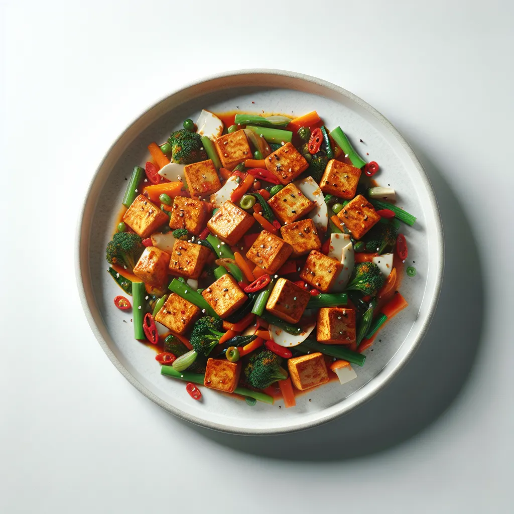 Spicy Tofu Stir-Fry with Vegetables