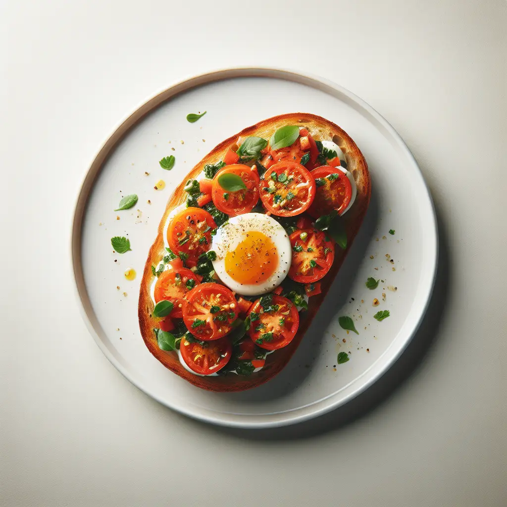 Tomato and Herb Breakfast Bruschetta