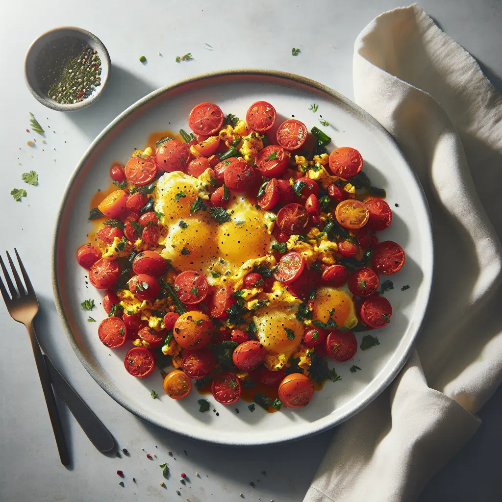 Tomato and Herb Scramble