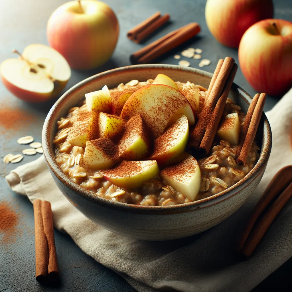 Vegan Apple Cinnamon Oatmeal
