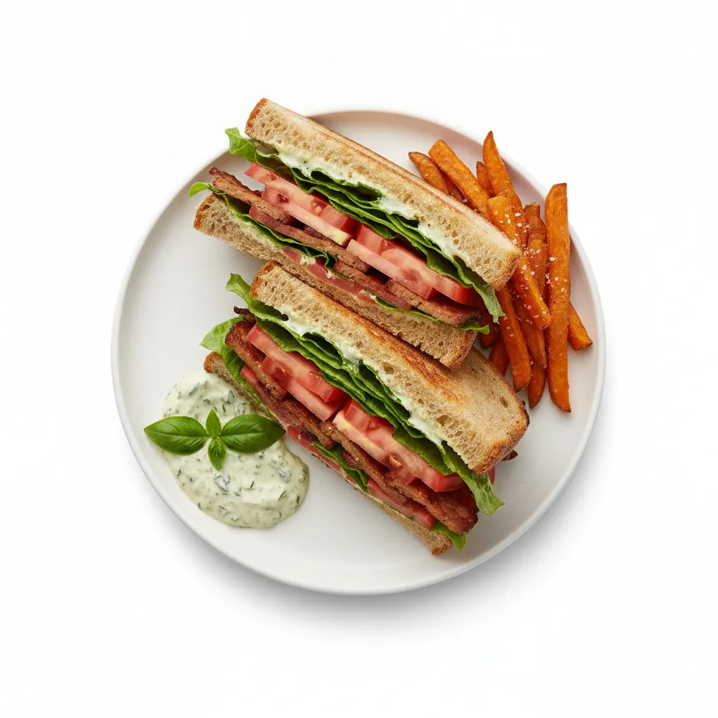 Vegan Summer BLT with Basil Aioli