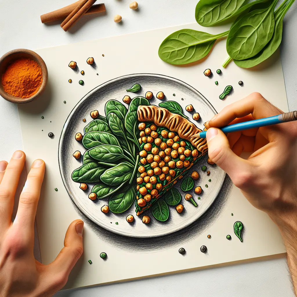 Vegan Chickpea and Spinach Pastry