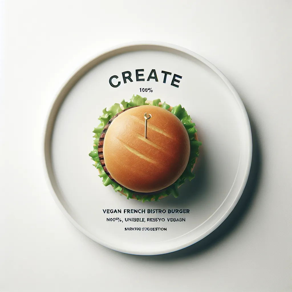 Vegan French Bistro Burger