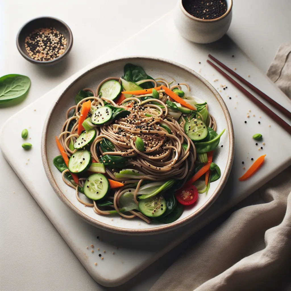 Vegan Japanese Soba Noodle Salad