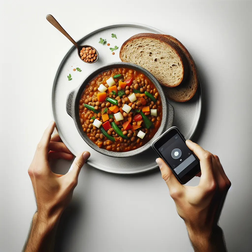 Vegan Lentil and Vegetable Stew with Whole Wheat Bread
