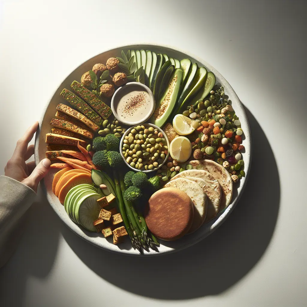 Vegan Middle Eastern Breakfast Platter