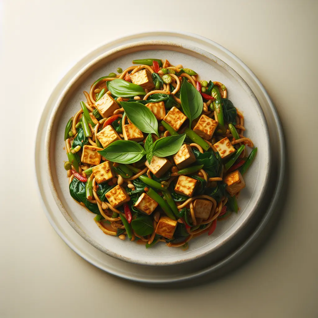Vegan Thai Basil Stir-Fry with Tofu
