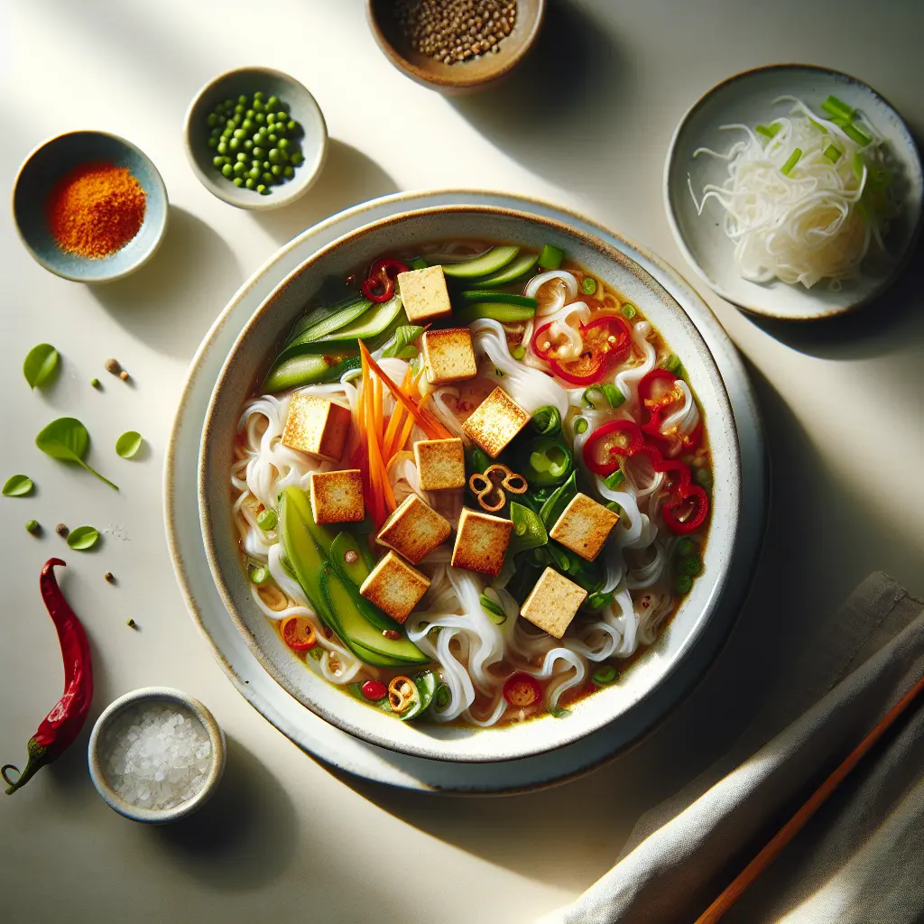 Vegan Vietnamese Pho with Tofu