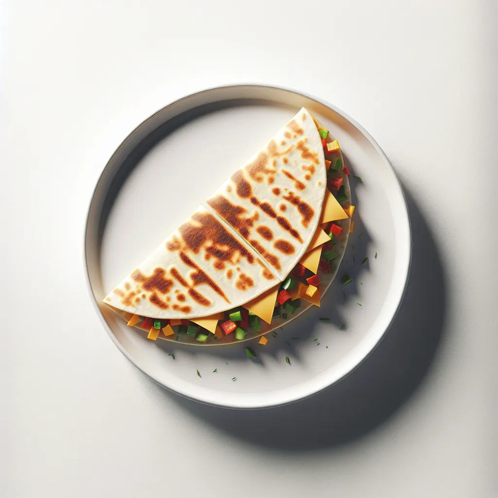 Vegetable and Cheese Quesadilla