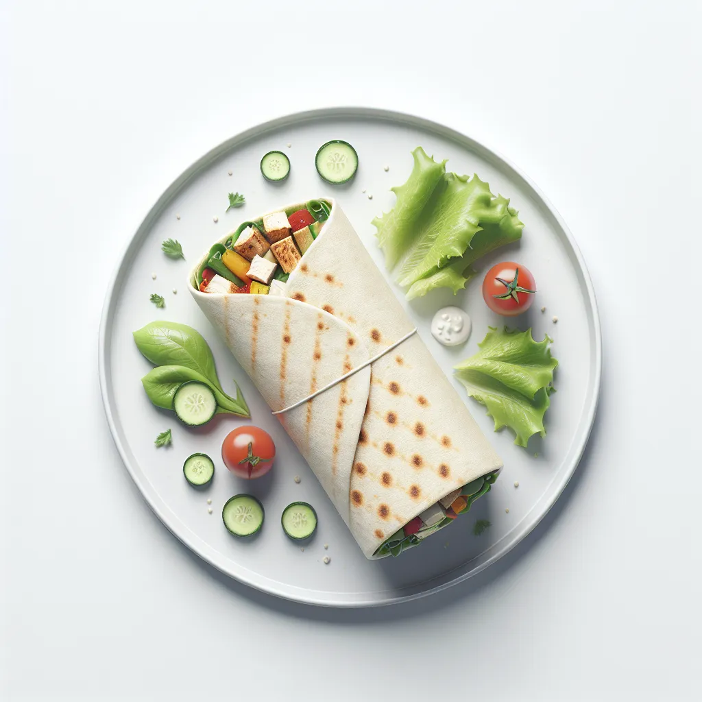 Autumn Vegetable and Chicken Wrap