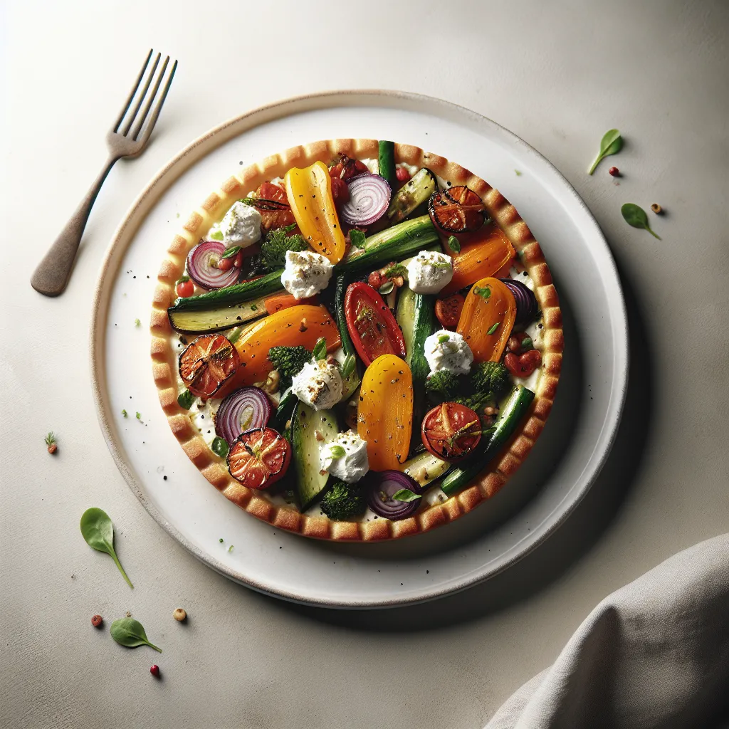 Autumn Vegetable and Goat Cheese Tartine