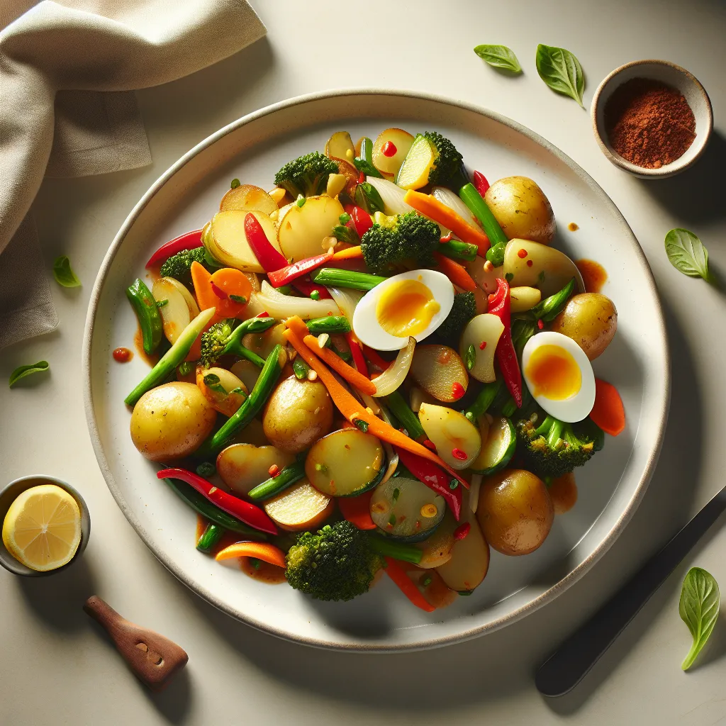 Vegetable Stir-Fry with Thai Potatoes