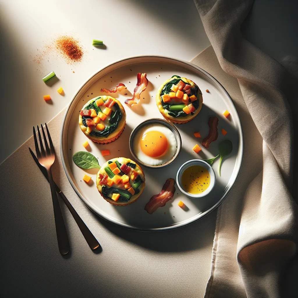 Vegetarian Breakfast Egg Muffins