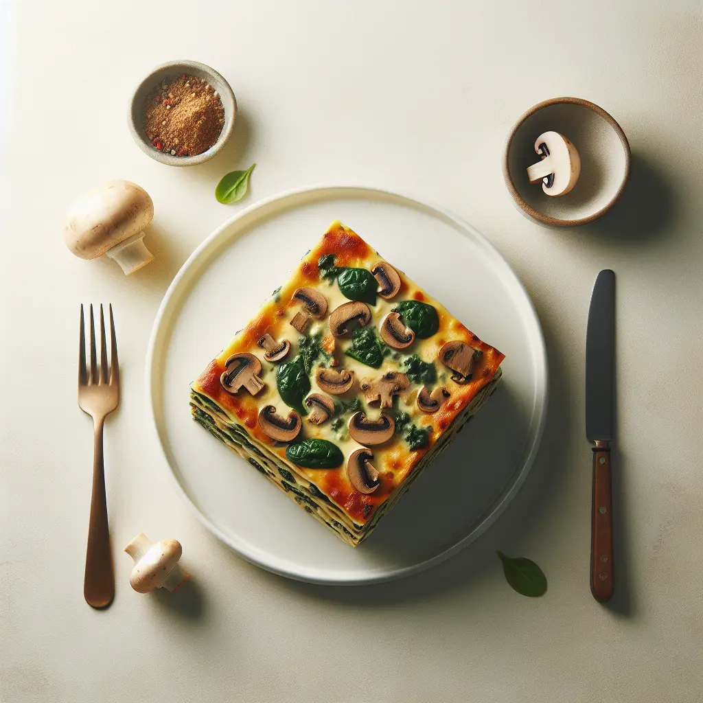 Vegetarian Mushroom and Spinach Lasagna