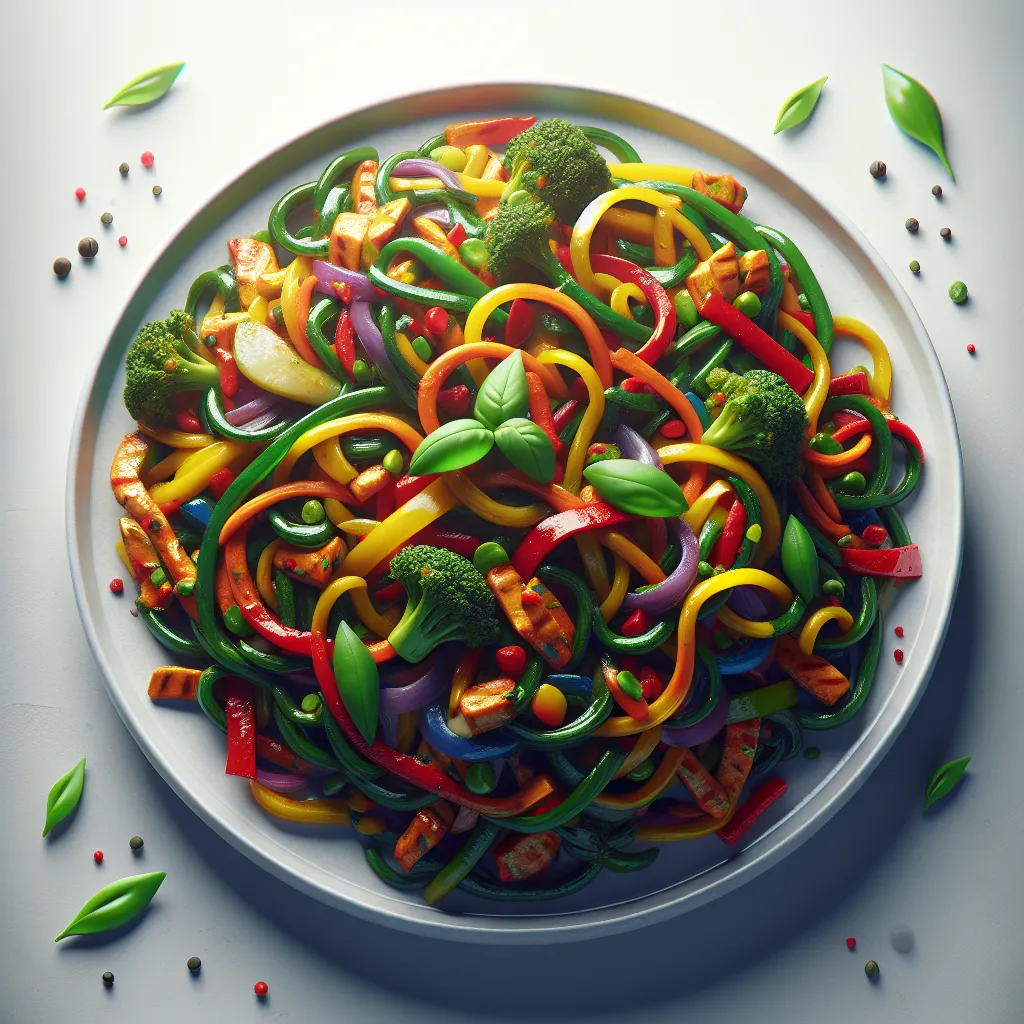 Vegetarian Rainbow Stir-Fry