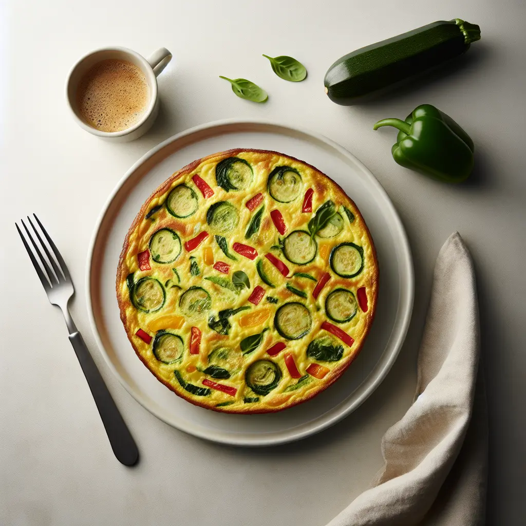 Zucchini and Bell Pepper Breakfast Frittata