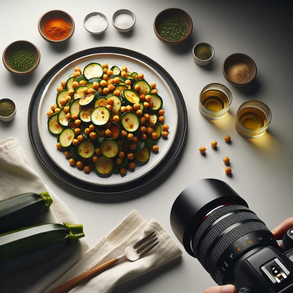 Zucchini and Chickpea Stir-Fry