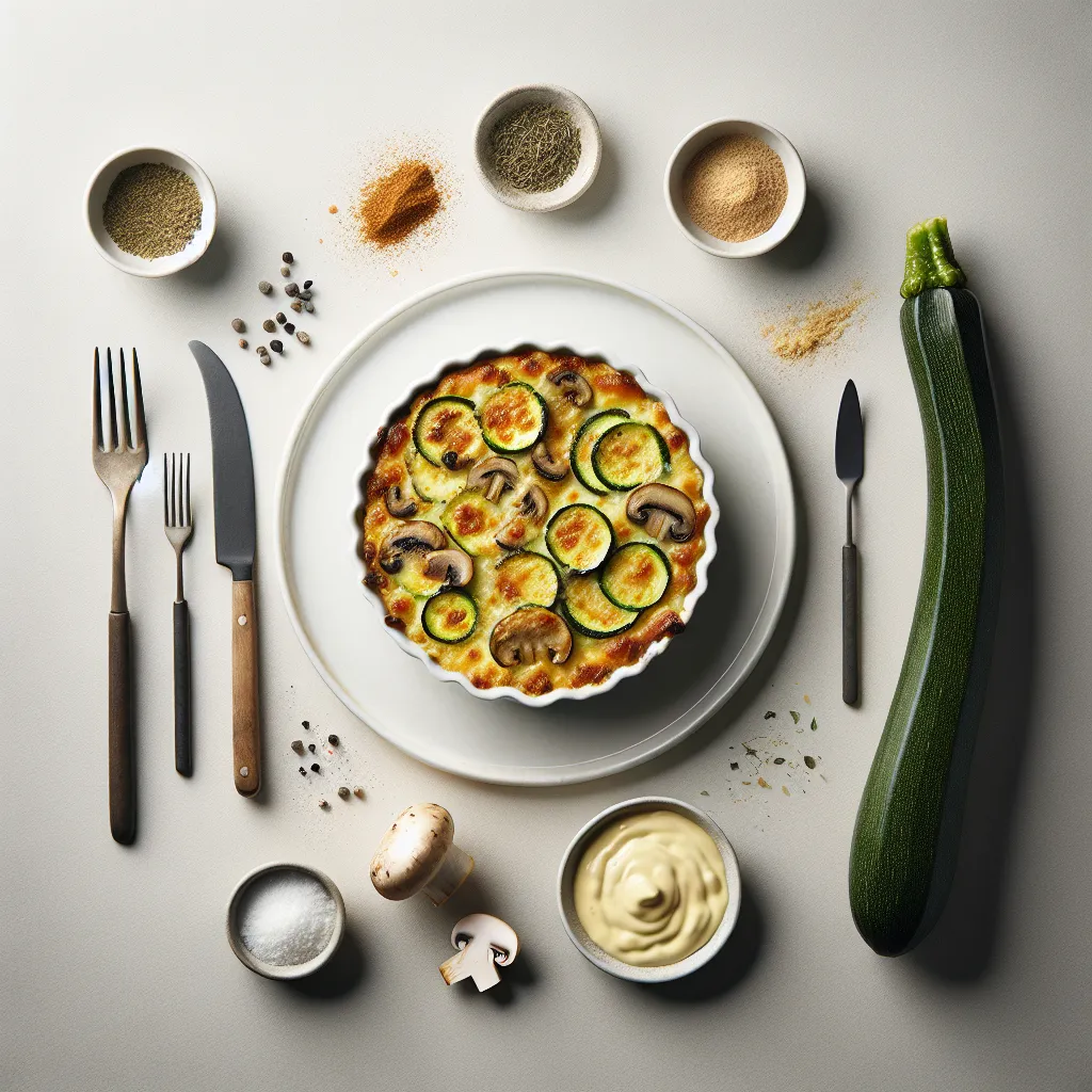 Zucchini and Mushroom Gratin