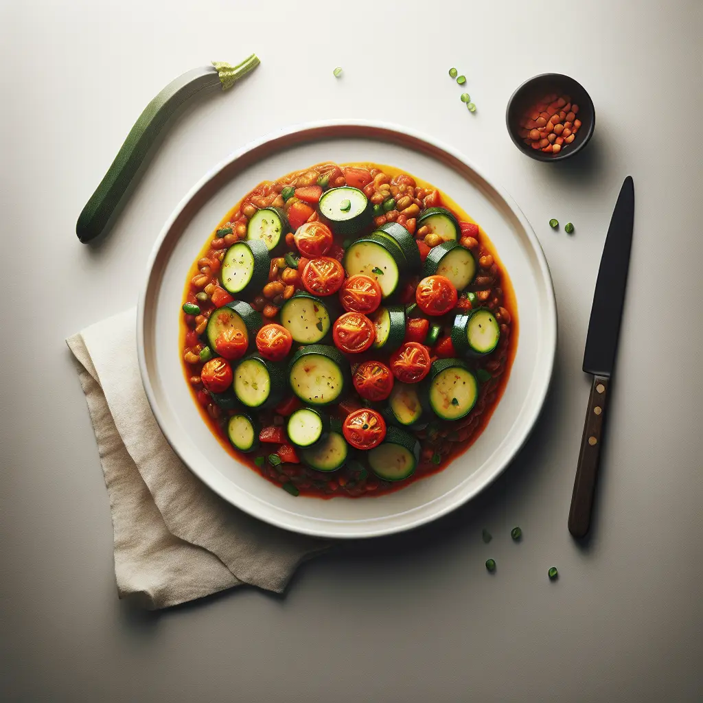 Zucchini and Tomato Lentil Stew